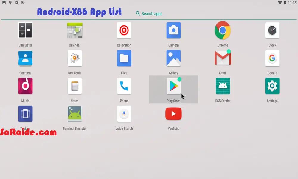 Android-x86-App-list-on-Windows-PC-latest-version-9.0-r2